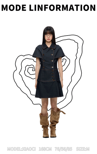 [JIKOO] denim shirt dress