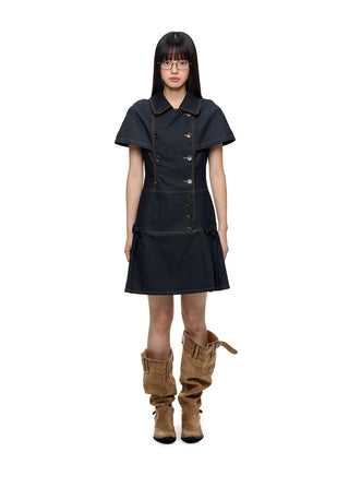 [JIKOO] denim shirt dress