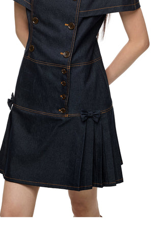 [JIKOO] denim shirt dress