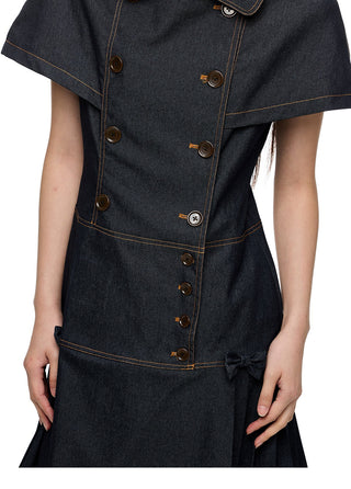 [JIKOO] denim shirt dress