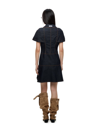 [JIKOO] denim shirt dress