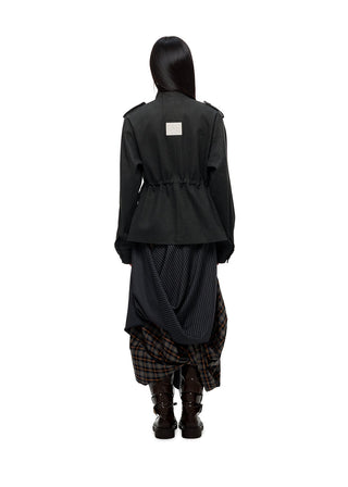 [JIKOO] stand collar top