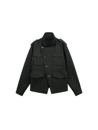 [JIKOO] stand collar top