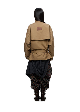 [JIKOO] large lapel coat