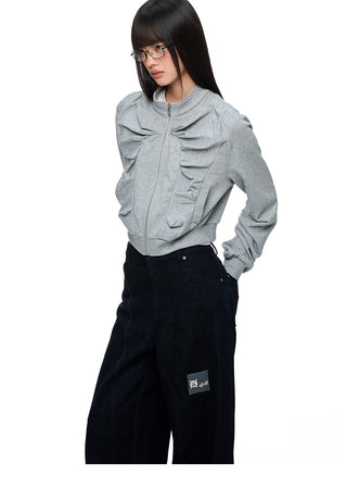 [JIKOO] peplum sweater top
