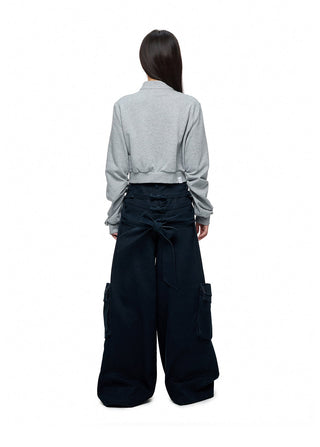 [JIKOO] peplum sweater top