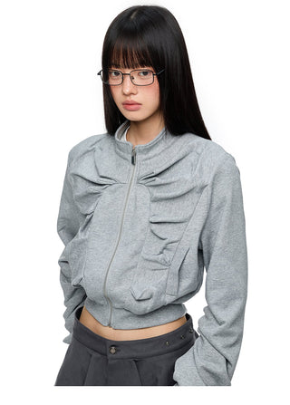 [JIKOO] peplum sweater top
