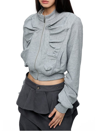 [JIKOO] peplum sweater top