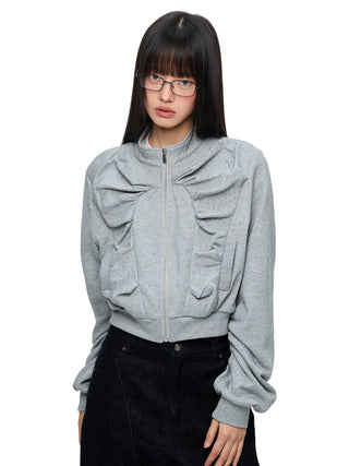 [JIKOO] peplum sweater top