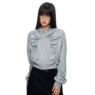 [JIKOO] peplum sweater top