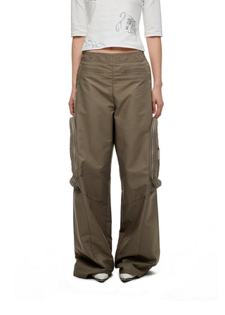 [JIKOO] rivet cargo pants