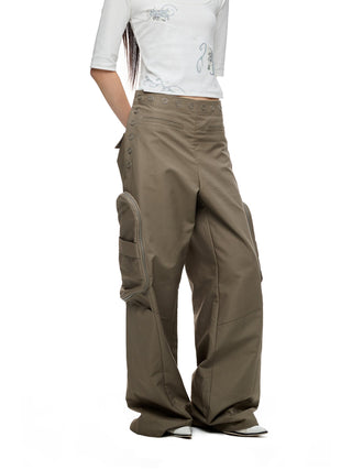[JIKOO] rivet cargo pants