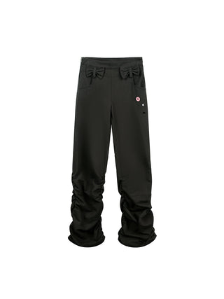 [JIKOO] bow pleated trousers