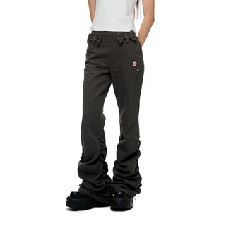 [JIKOO] bow pleated trousers