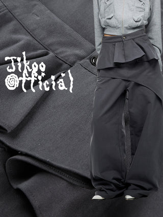 [JIKOO] detachable straight pants