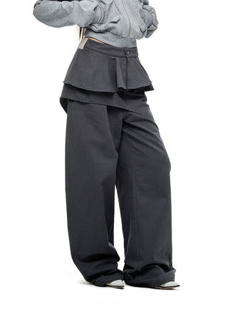 [JIKOO] detachable straight pants