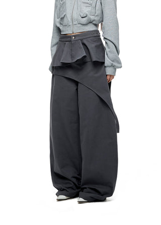 [JIKOO] detachable straight pants
