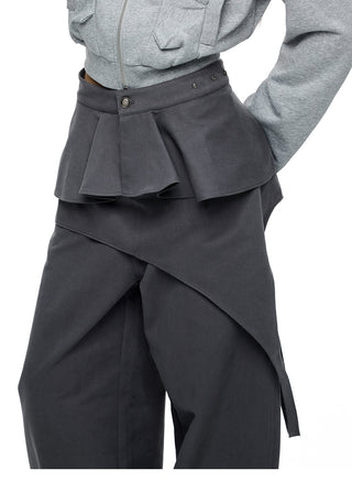 [JIKOO] detachable straight pants