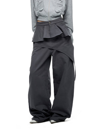 [JIKOO] detachable straight pants