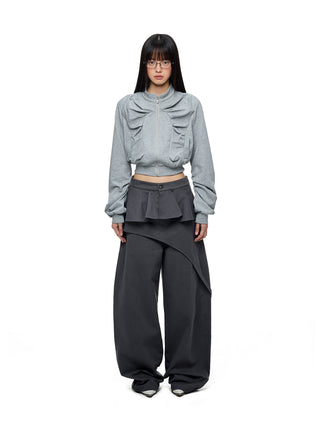 [JIKOO] detachable straight pants