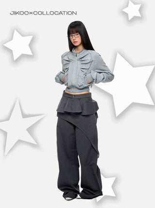 [JIKOO] detachable straight pants