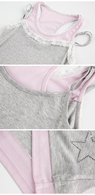 [JIKOO] rhinestone camisole top