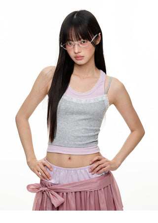 [JIKOO] rhinestone camisole top