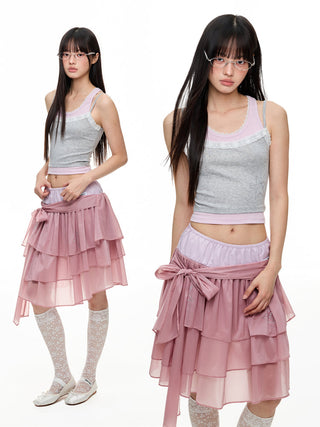 [JIKOO] rhinestone camisole top