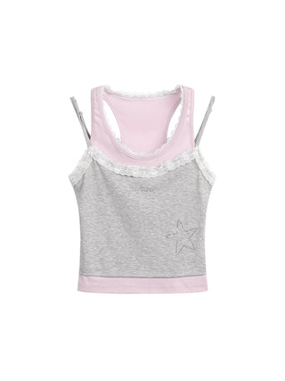 [JIKOO] rhinestone camisole top