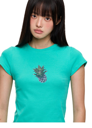 [JIKOO] printed short tee