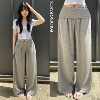 Snap hem Pintuck Wide Training Pants Folding Wide Pants Lower Body Cover Fold Side Pintuck Wide Snap Hem Balloon Fit Pants
