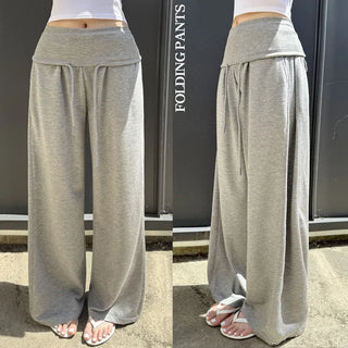 Snap hem Pintuck Wide Training Pants Folding Wide Pants Lower Body Cover Fold Side Pintuck Wide Snap Hem Balloon Fit Pants