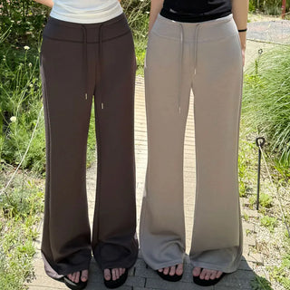 Cooling Lower Body Cover! Pinter Summer Elastic High-Waisted Folding Bootcut Pants Ice Cool Training Stretchy Bootcut Training Pants Tracksuit Pants Summer Pants Rainy Season Pants