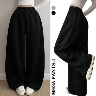 Mega Wide Pants High-waisted Long Pants