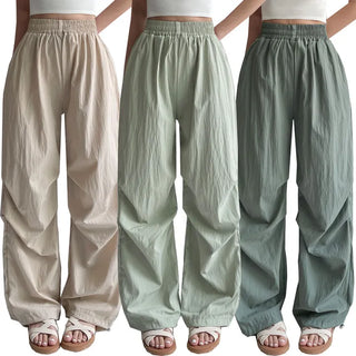 Parachute Two-Way String Wide Long Summer Rustle Cool Pants