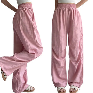 Parachute Two-Way String Wide Long Summer Rustle Cool Pants