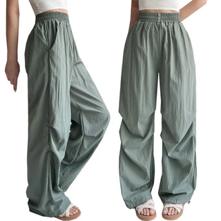 Parachute Two-Way String Wide Long Summer Rustle Cool Pants