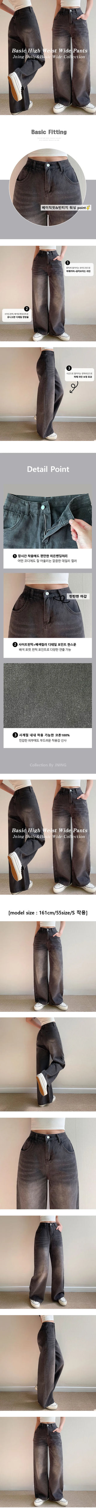 Basic Fit Autumn High-Waisted Vintage Wash Denim Pants Regular Fit Cotton Jeans Dark Blue
