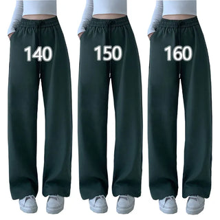 High-Waisted Elastic Wide Pants Long Wide Pants