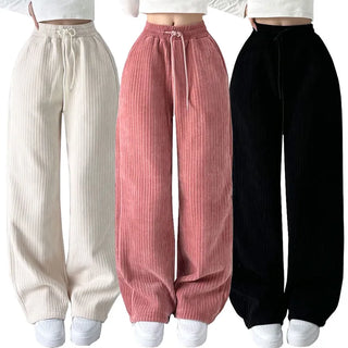 Velvet Mink Corduroy Wide Pants Winter Corduroy Uniform Pants