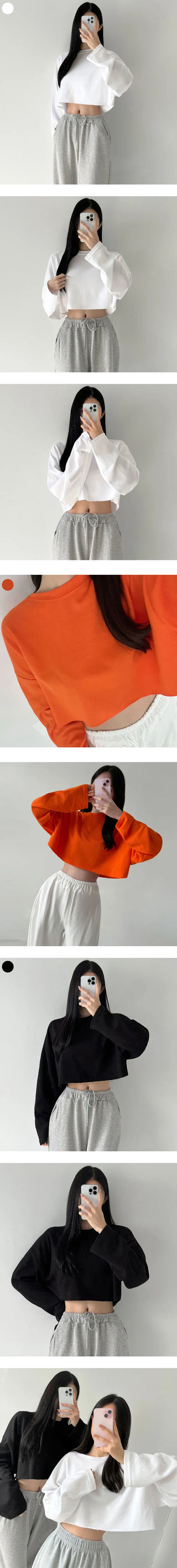 Soft Round Tailored Lamborghini Cropped Long Sleeve Delicate T-shirt Autumn/Winter Transitional Daily Sweatshirt