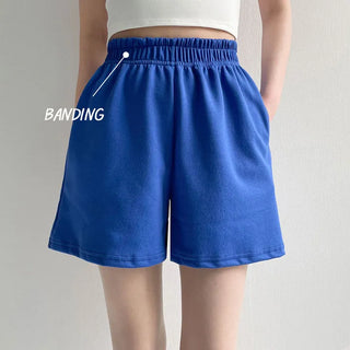 Summer Daily Must-Have:  High-Waisted Elastic Wide Training Shorts. New Summer Pants