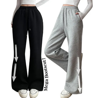 Spring  Flare Fit Wide Hip Bootcut Training High-Waisted Long Pants Lower Body Cover Pants