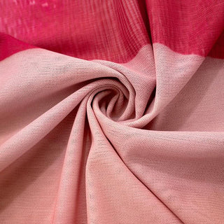 Crewneck sheer mesh print sleeveless contrast top