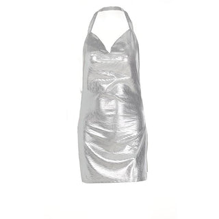 Halter cowl neck metallic high slit backless mini dress