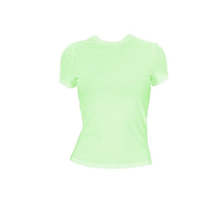 Solid short sleeve crewneck top