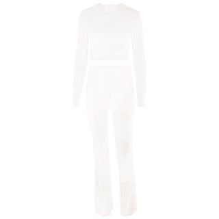 Hoodie zip-up drawstring long sleeve velvet pant set