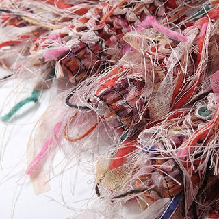 One shoulder irregular tassels contrast mini dress