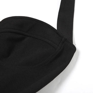 Halter ruffle v neck zip-up backless solid mini dress