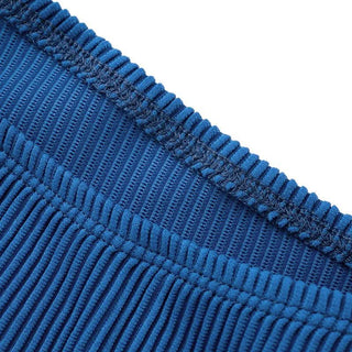 Irregular hollow out ribbed solid cut out mini dress